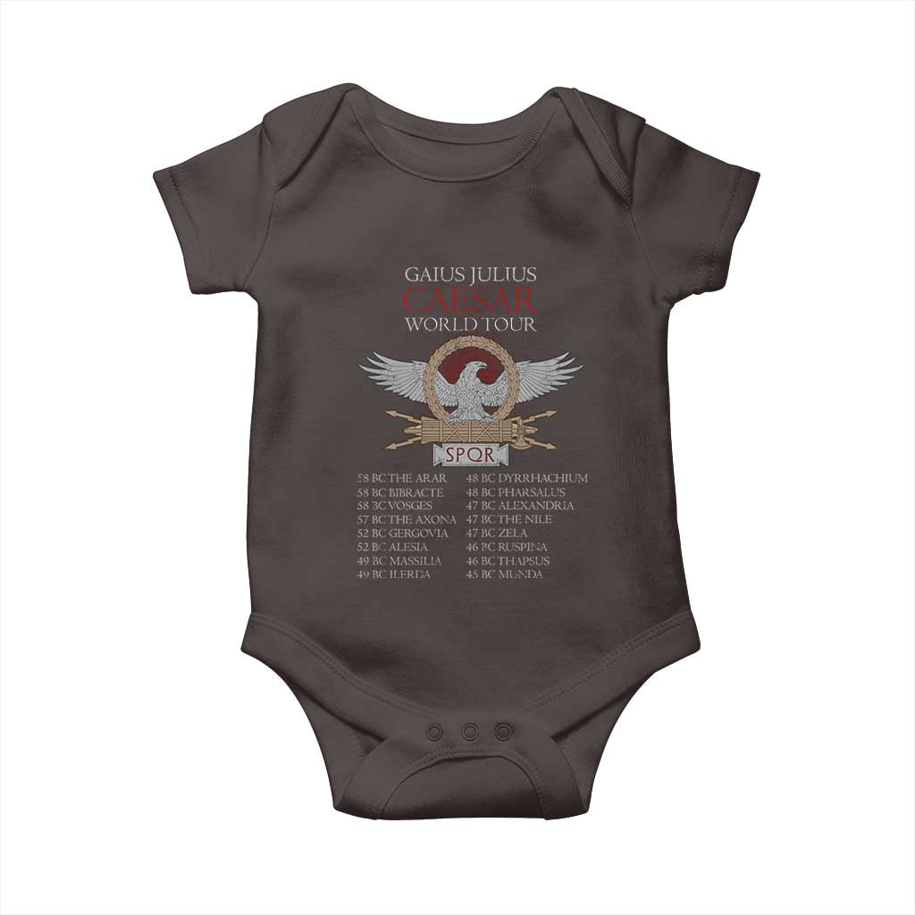 Julius Caesar World Tour Baby Onesie SPQR Roman History