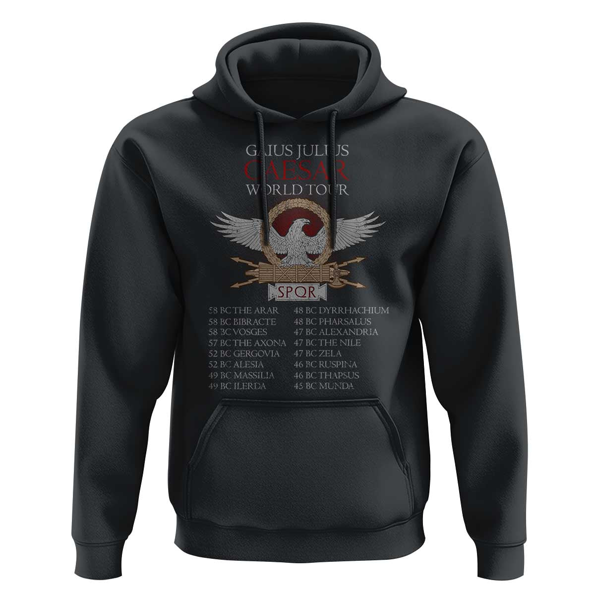 Julius Caesar World Tour Hoodie SPQR Roman History