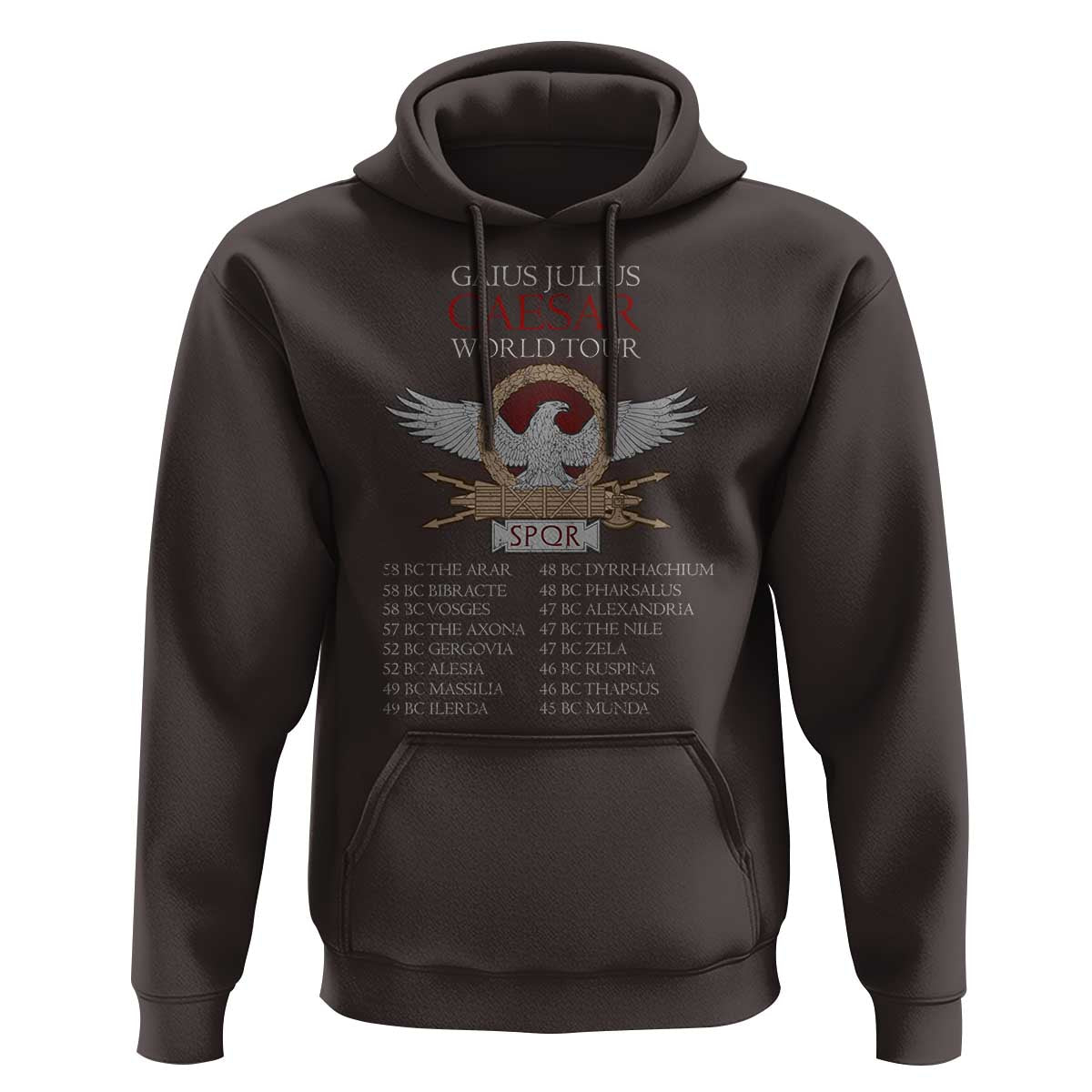 Julius Caesar World Tour Hoodie SPQR Roman History