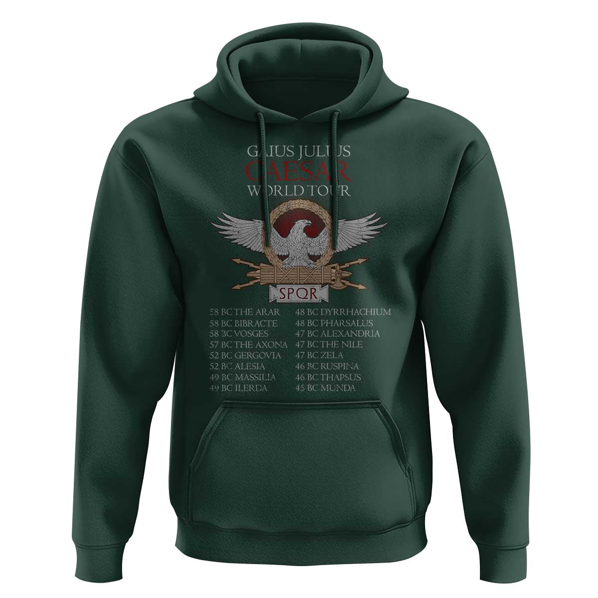 Julius Caesar World Tour Hoodie SPQR Roman History