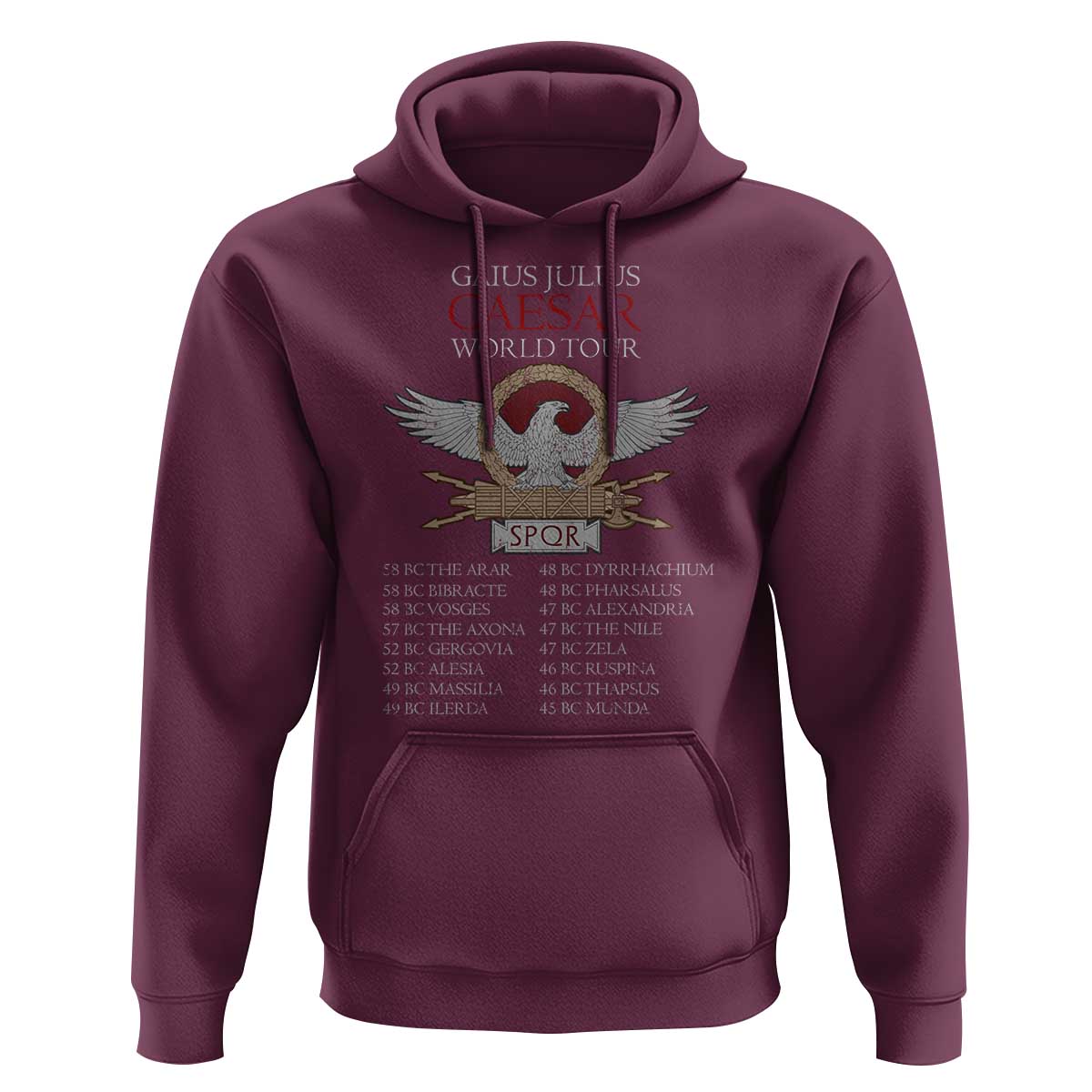 Julius Caesar World Tour Hoodie SPQR Roman History