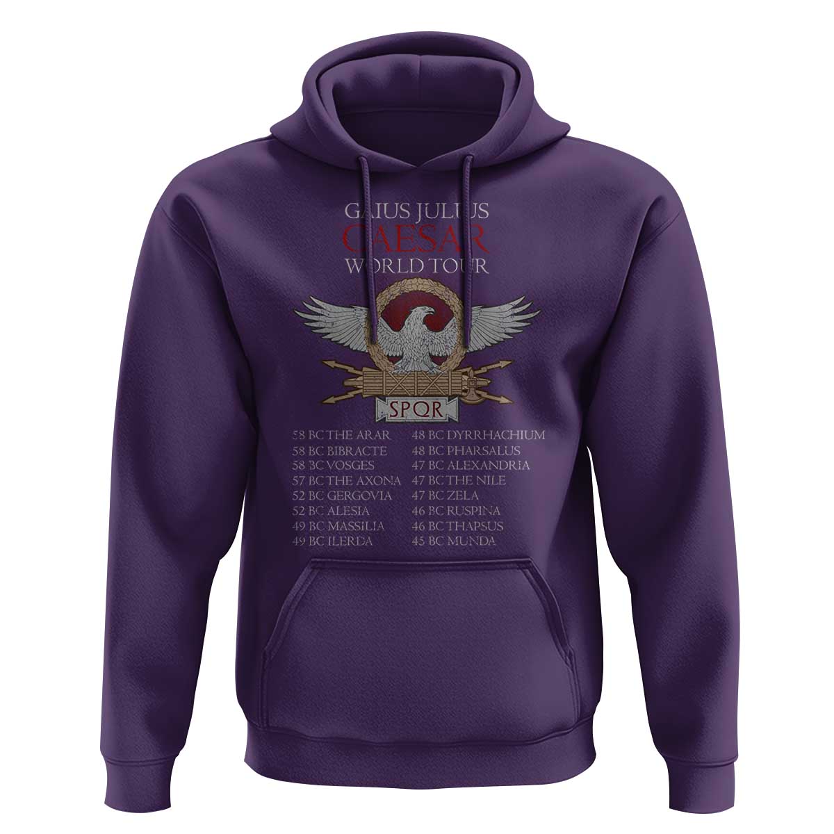 Julius Caesar World Tour Hoodie SPQR Roman History