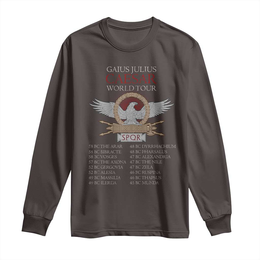 Julius Caesar World Tour Long Sleeve Shirt SPQR Roman History