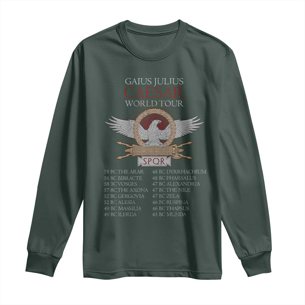 Julius Caesar World Tour Long Sleeve Shirt SPQR Roman History