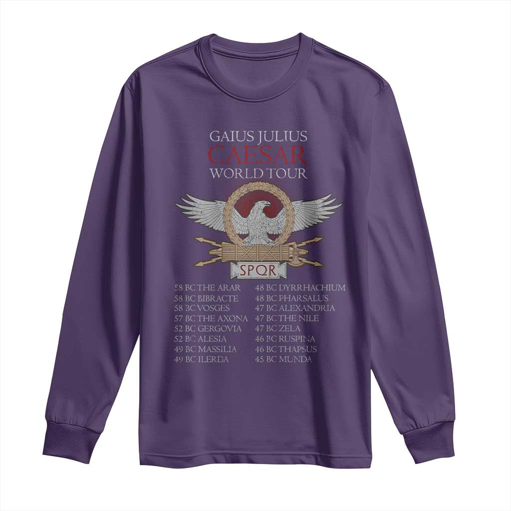 Julius Caesar World Tour Long Sleeve Shirt SPQR Roman History