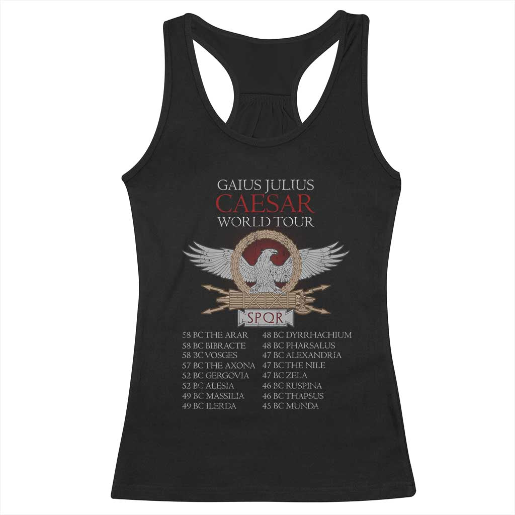 Julius Caesar World Tour Racerback Tank Top SPQR Roman History