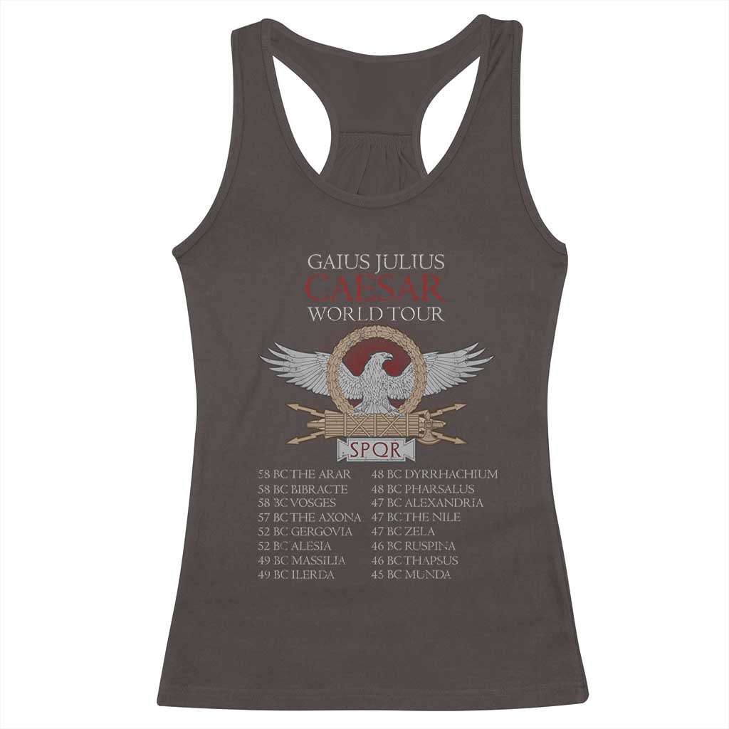 Julius Caesar World Tour Racerback Tank Top SPQR Roman History