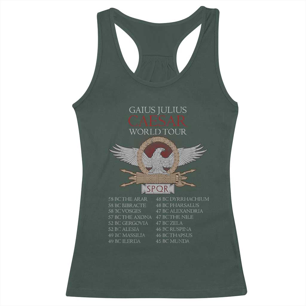 Julius Caesar World Tour Racerback Tank Top SPQR Roman History