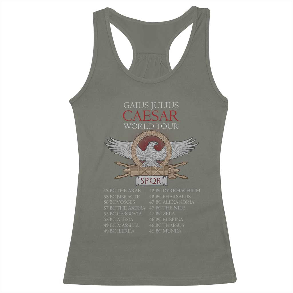 Julius Caesar World Tour Racerback Tank Top SPQR Roman History