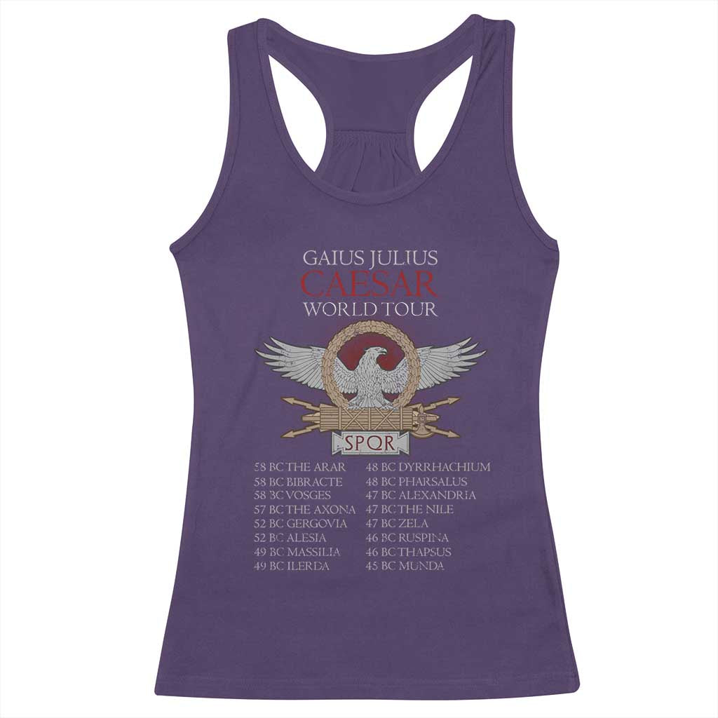 Julius Caesar World Tour Racerback Tank Top SPQR Roman History