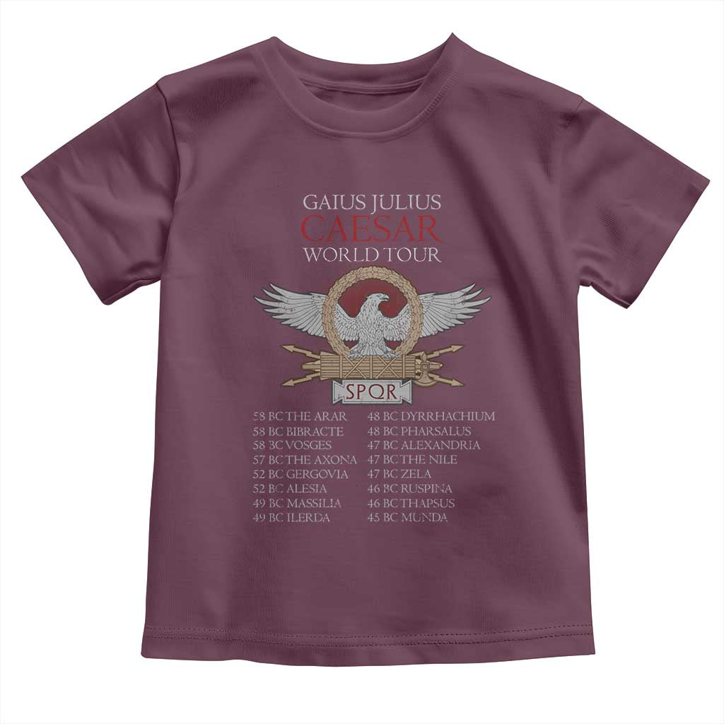 Julius Caesar World Tour Toddler T Shirt SPQR Roman History