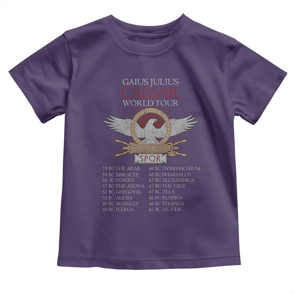Julius Caesar World Tour Toddler T Shirt SPQR Roman History