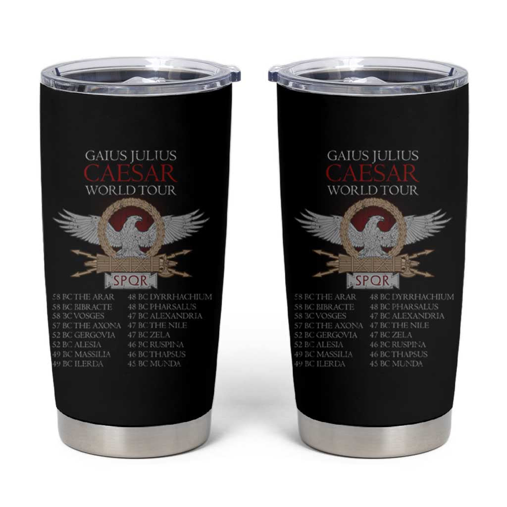 Julius Caesar World Tour Tumbler Cup SPQR Roman History
