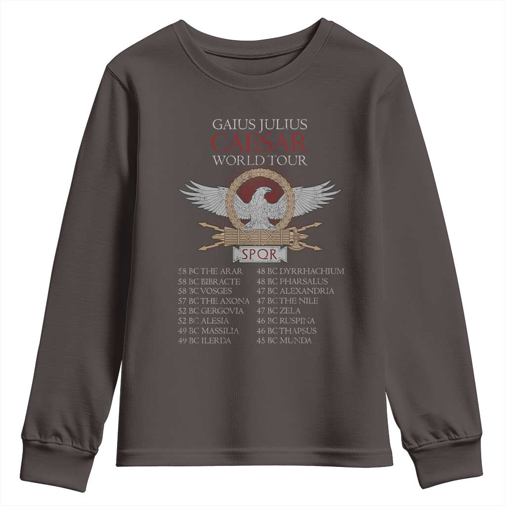 Julius Caesar World Tour Youth Sweatshirt SPQR Roman History