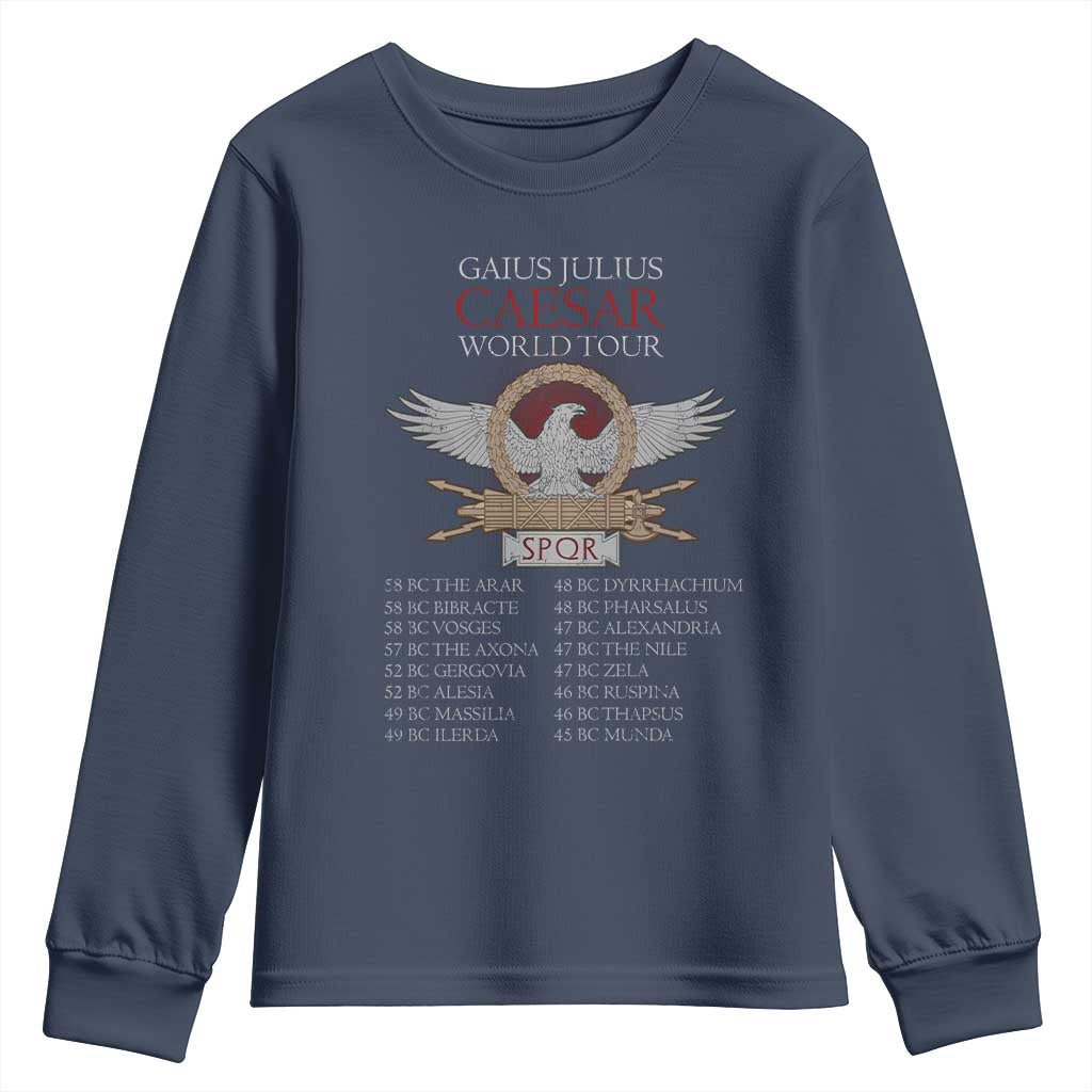 Julius Caesar World Tour Youth Sweatshirt SPQR Roman History