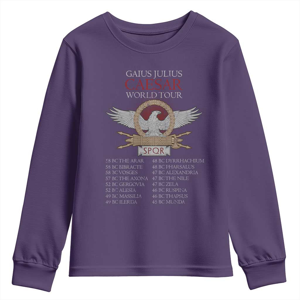 Julius Caesar World Tour Youth Sweatshirt SPQR Roman History