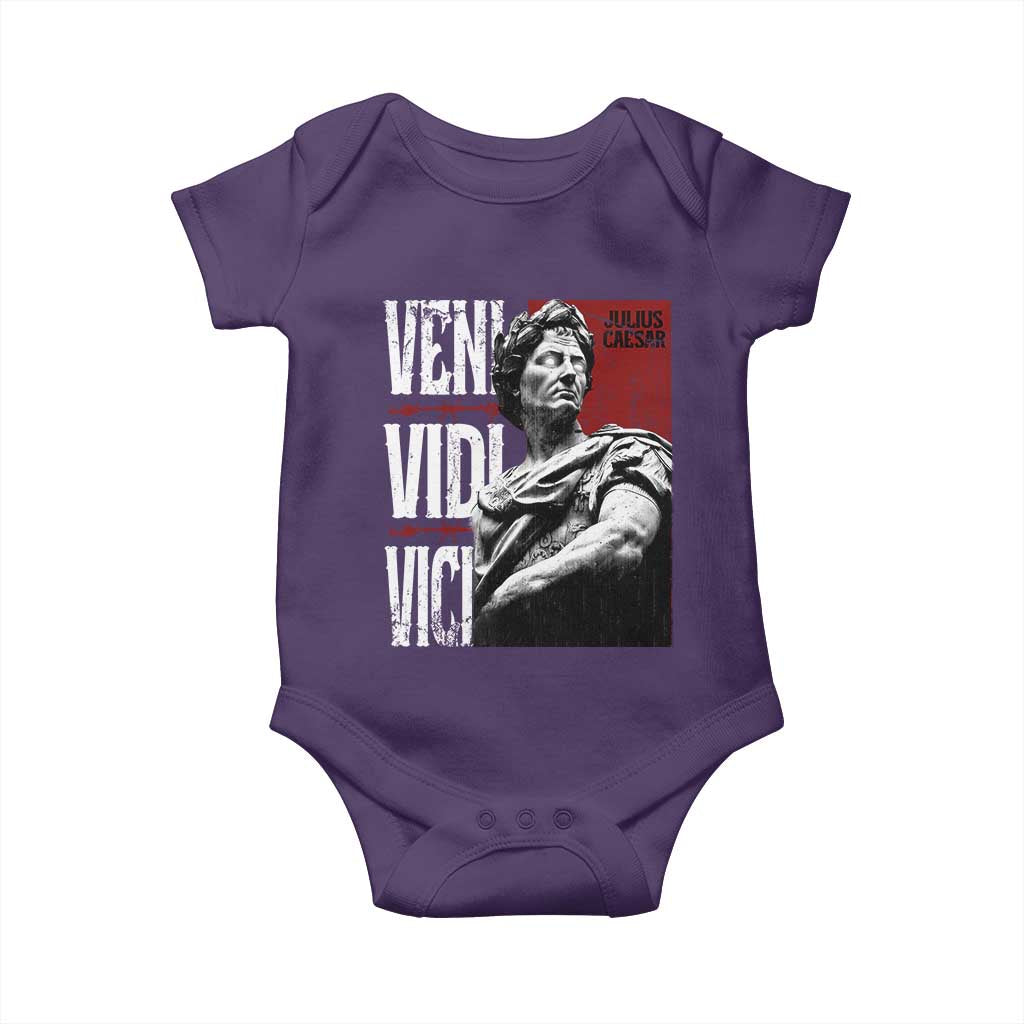Julius Caesar Baby Onesie Veni Vidi Vici Latin Roman History