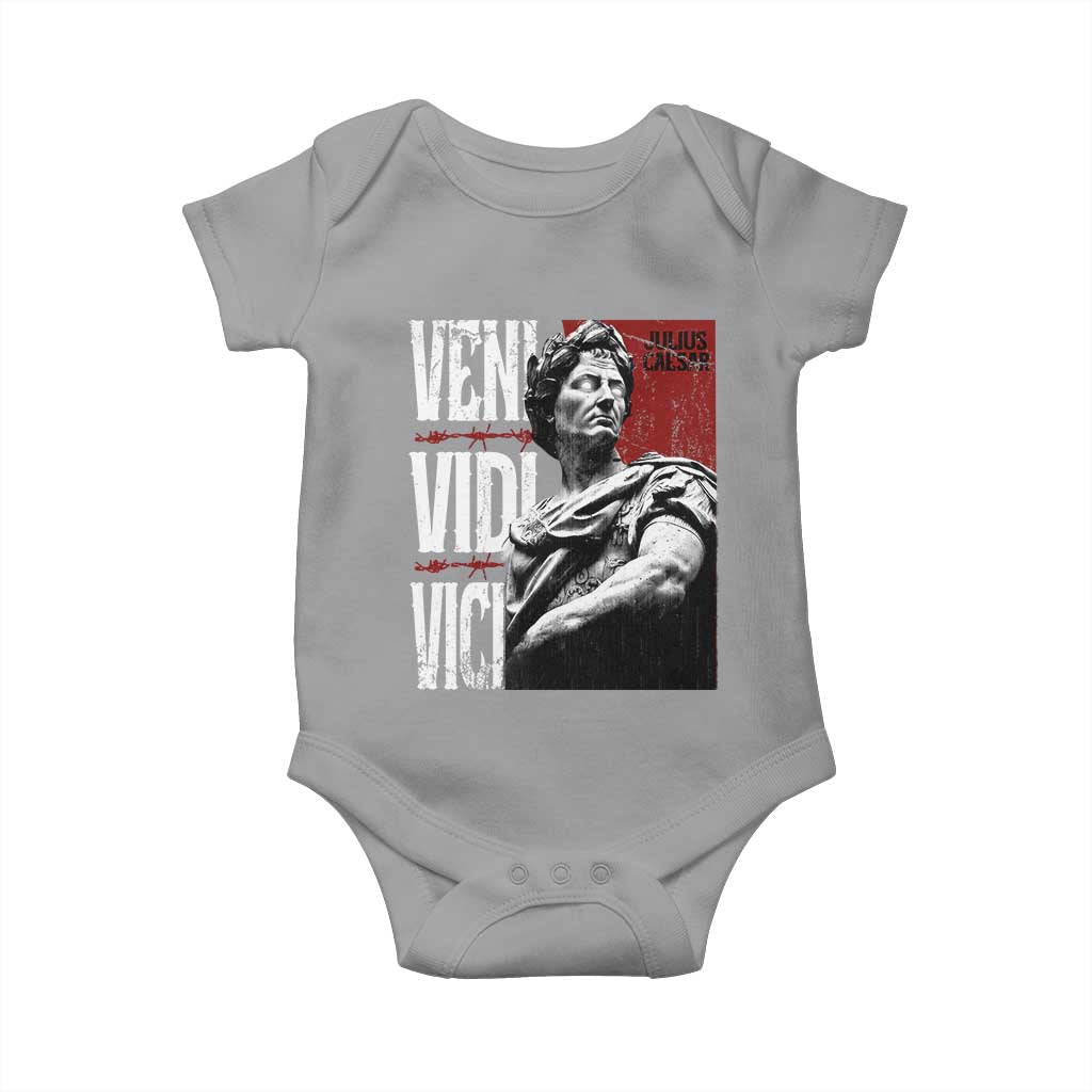 Julius Caesar Baby Onesie Veni Vidi Vici Latin Roman History