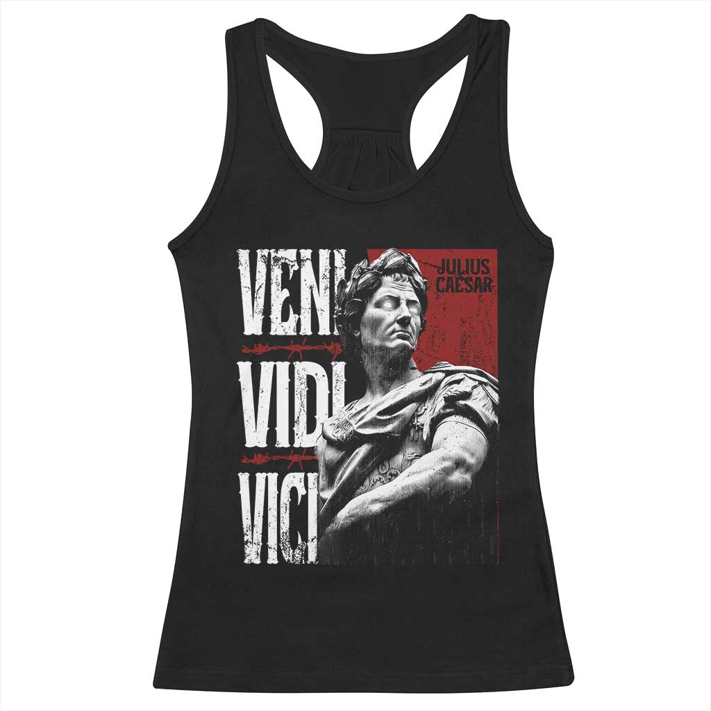 Julius Caesar Racerback Tank Top Veni Vidi Vici Latin Roman History