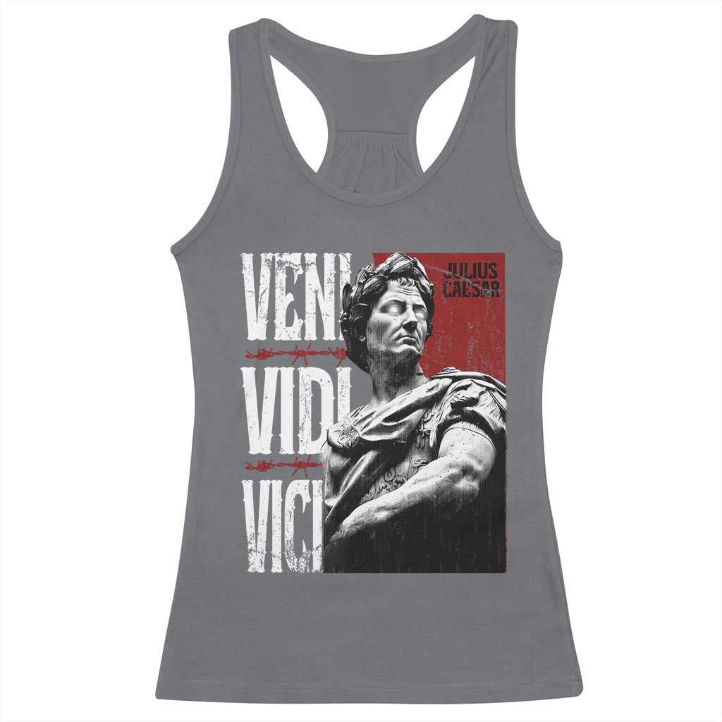 Julius Caesar Racerback Tank Top Veni Vidi Vici Latin Roman History
