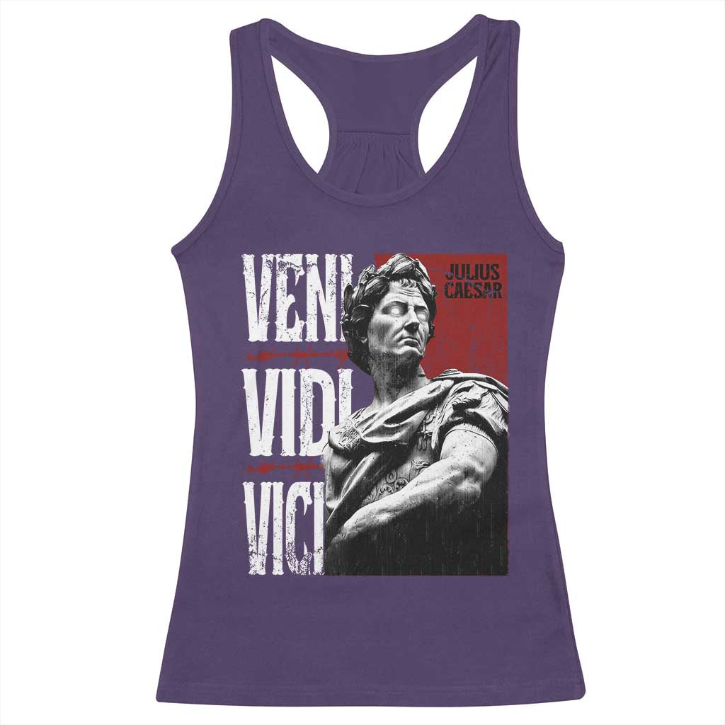 Julius Caesar Racerback Tank Top Veni Vidi Vici Latin Roman History