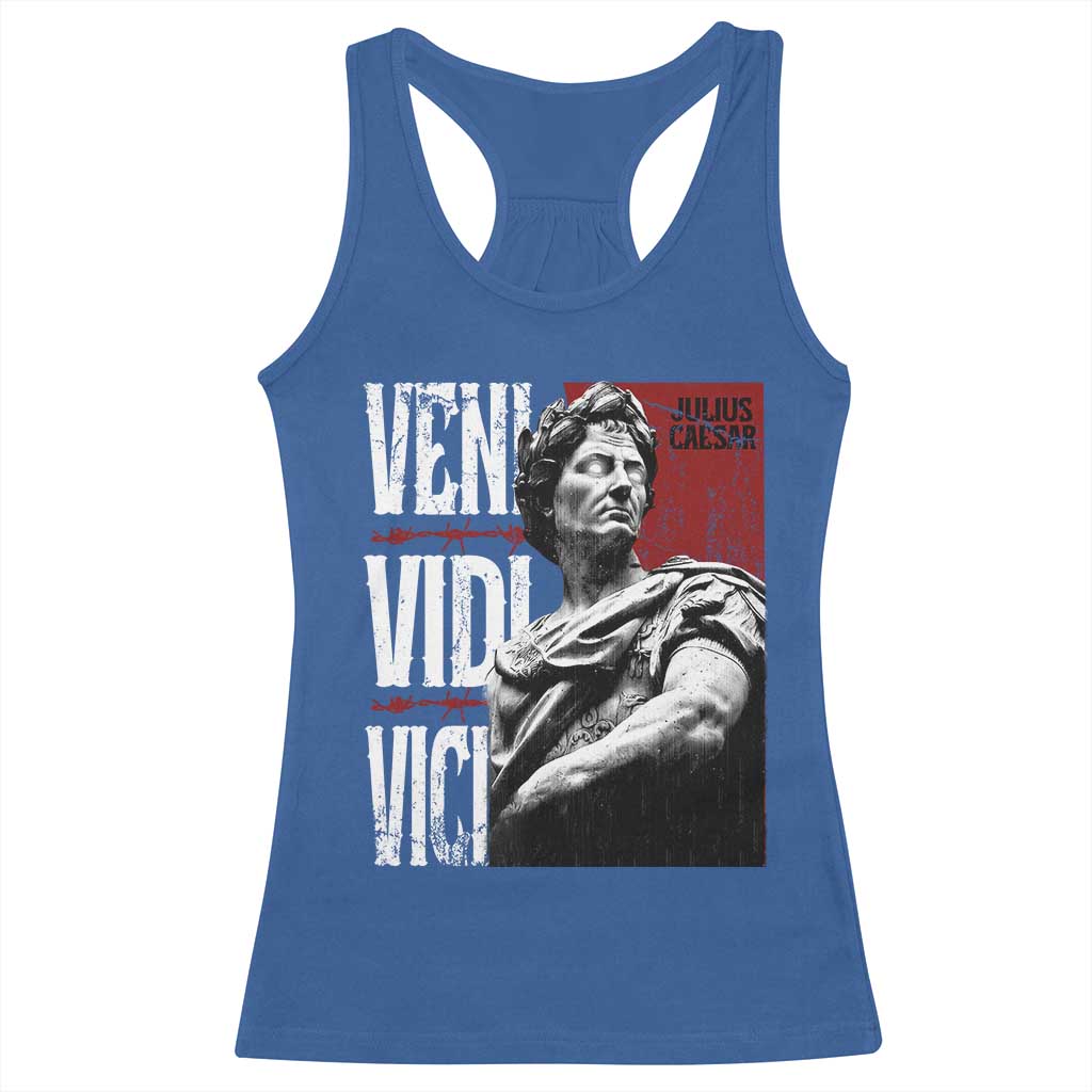 Julius Caesar Racerback Tank Top Veni Vidi Vici Latin Roman History