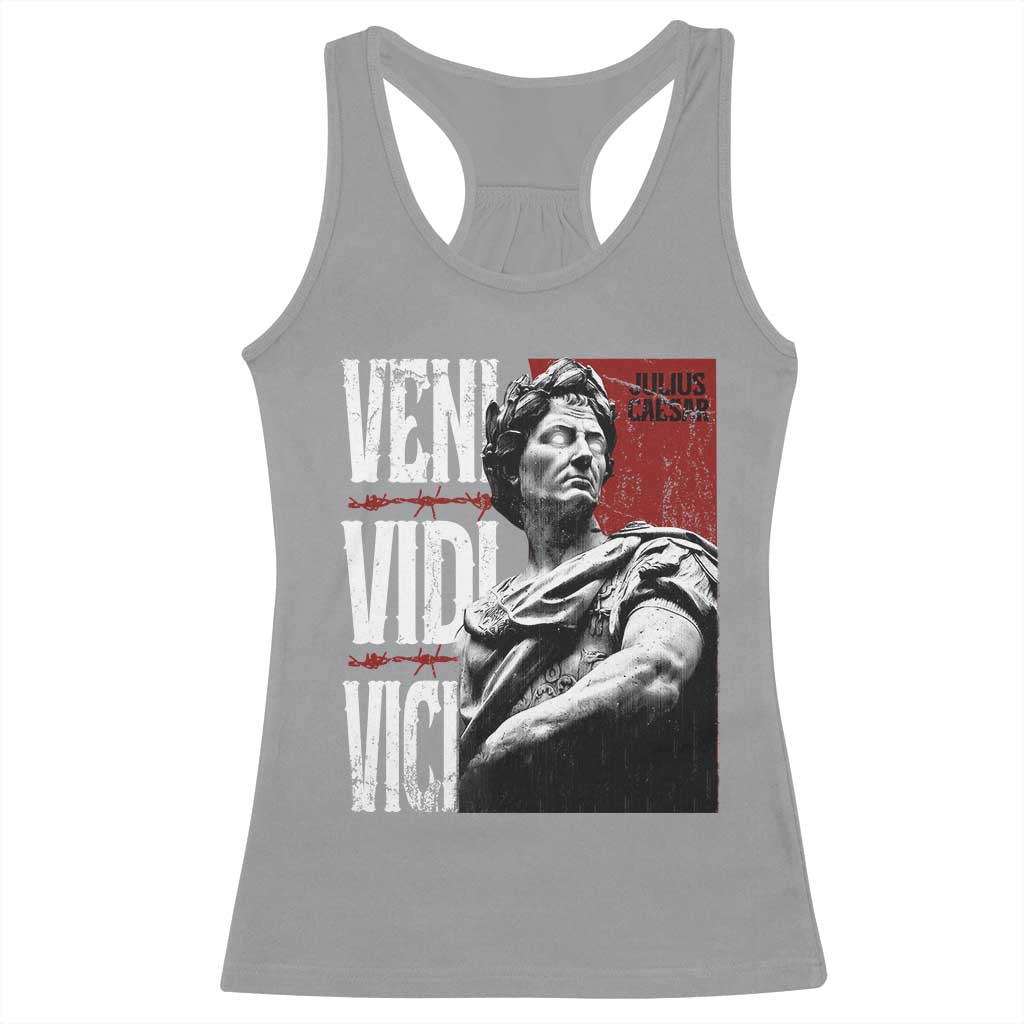 Julius Caesar Racerback Tank Top Veni Vidi Vici Latin Roman History