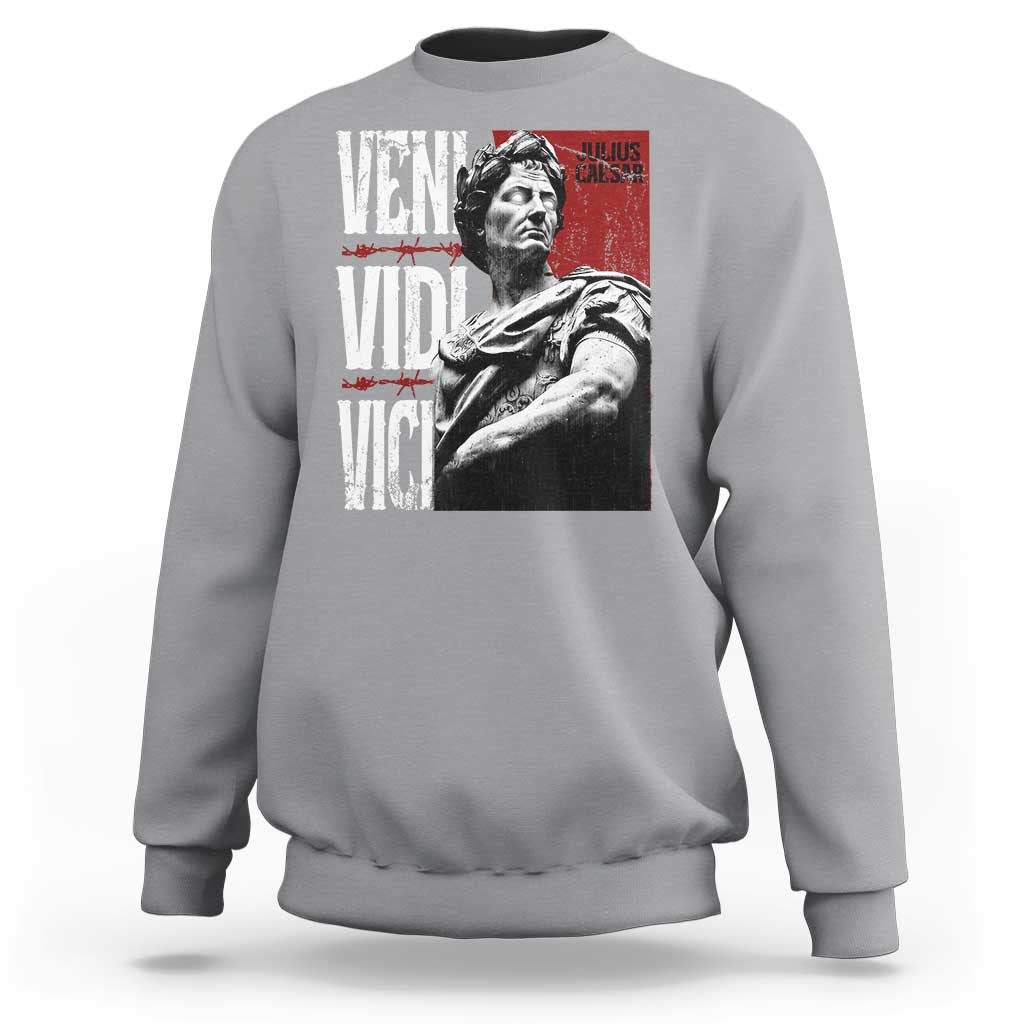 Julius Caesar Sweatshirt Veni Vidi Vici Latin Roman History