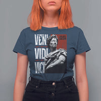 Julius Caesar T Shirt For Women Veni Vidi Vici Latin Roman History