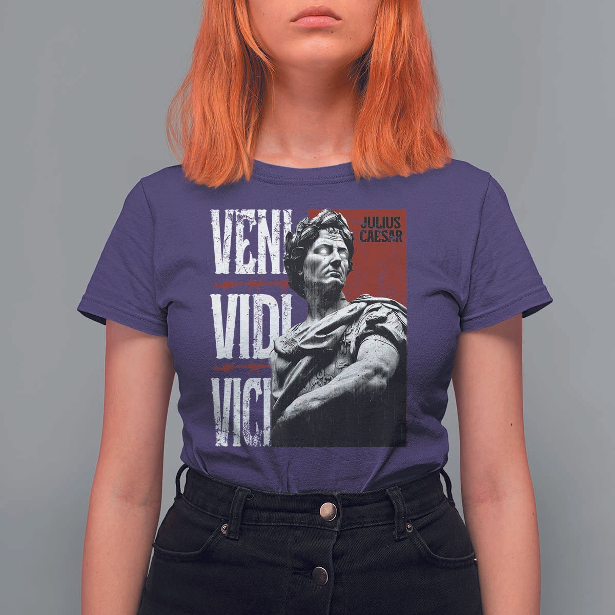 Julius Caesar T Shirt For Women Veni Vidi Vici Latin Roman History