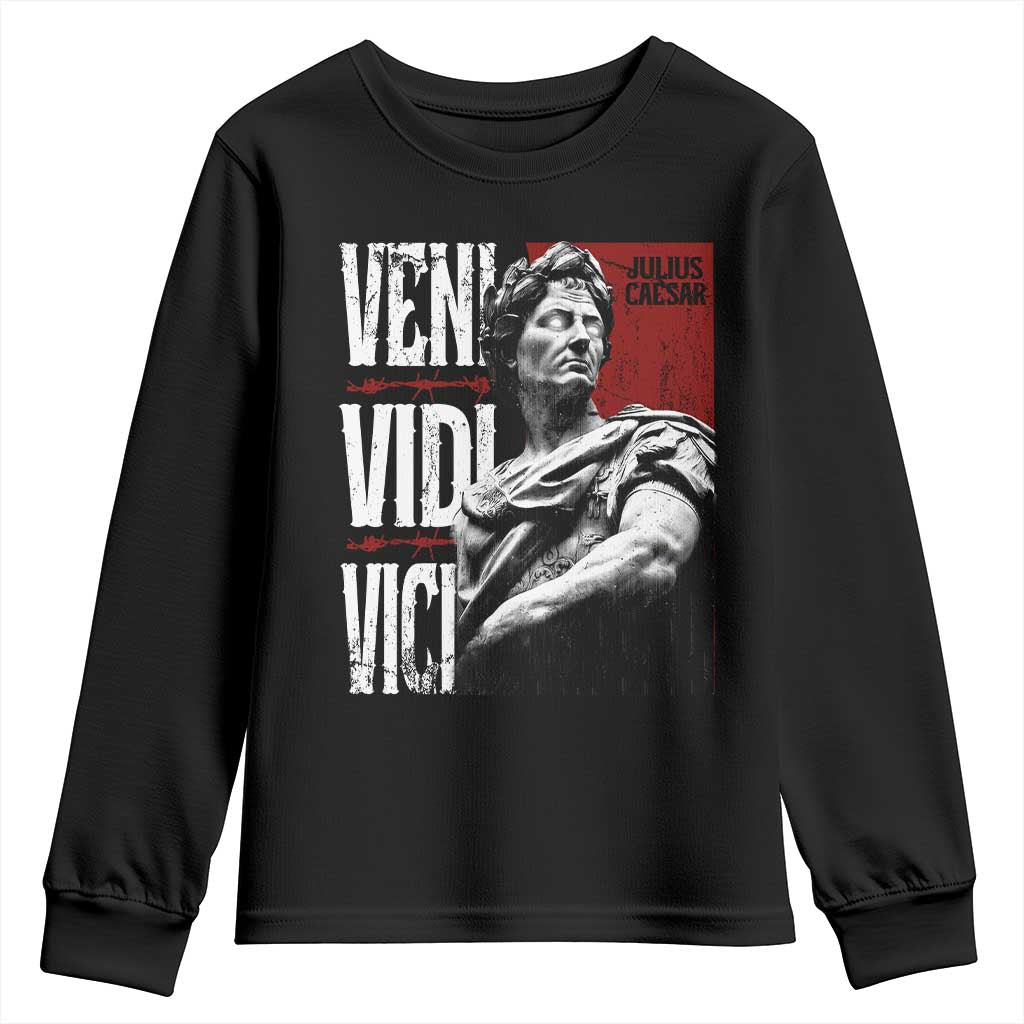 Julius Caesar Youth Sweatshirt Veni Vidi Vici Latin Roman History