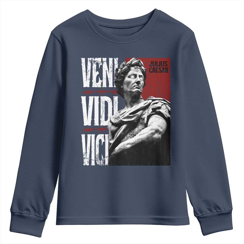 Julius Caesar Youth Sweatshirt Veni Vidi Vici Latin Roman History