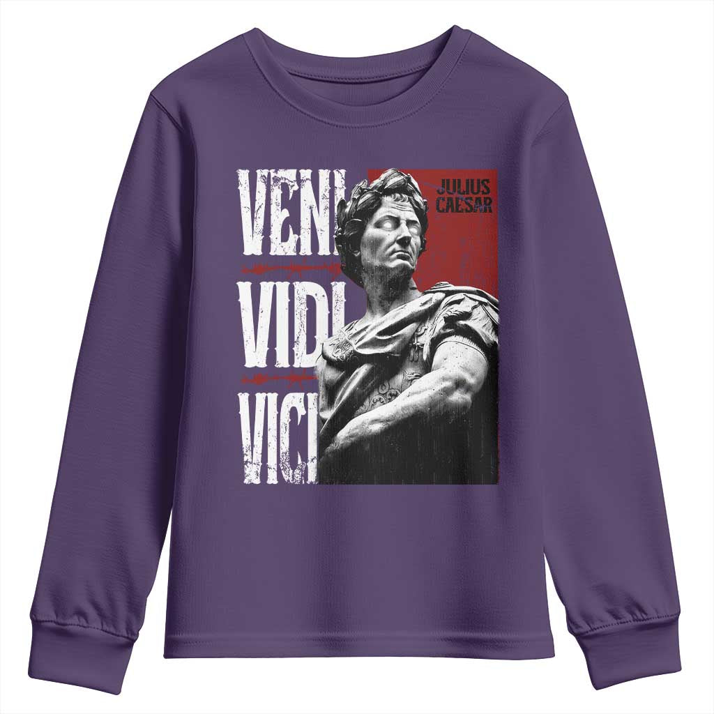 Julius Caesar Youth Sweatshirt Veni Vidi Vici Latin Roman History