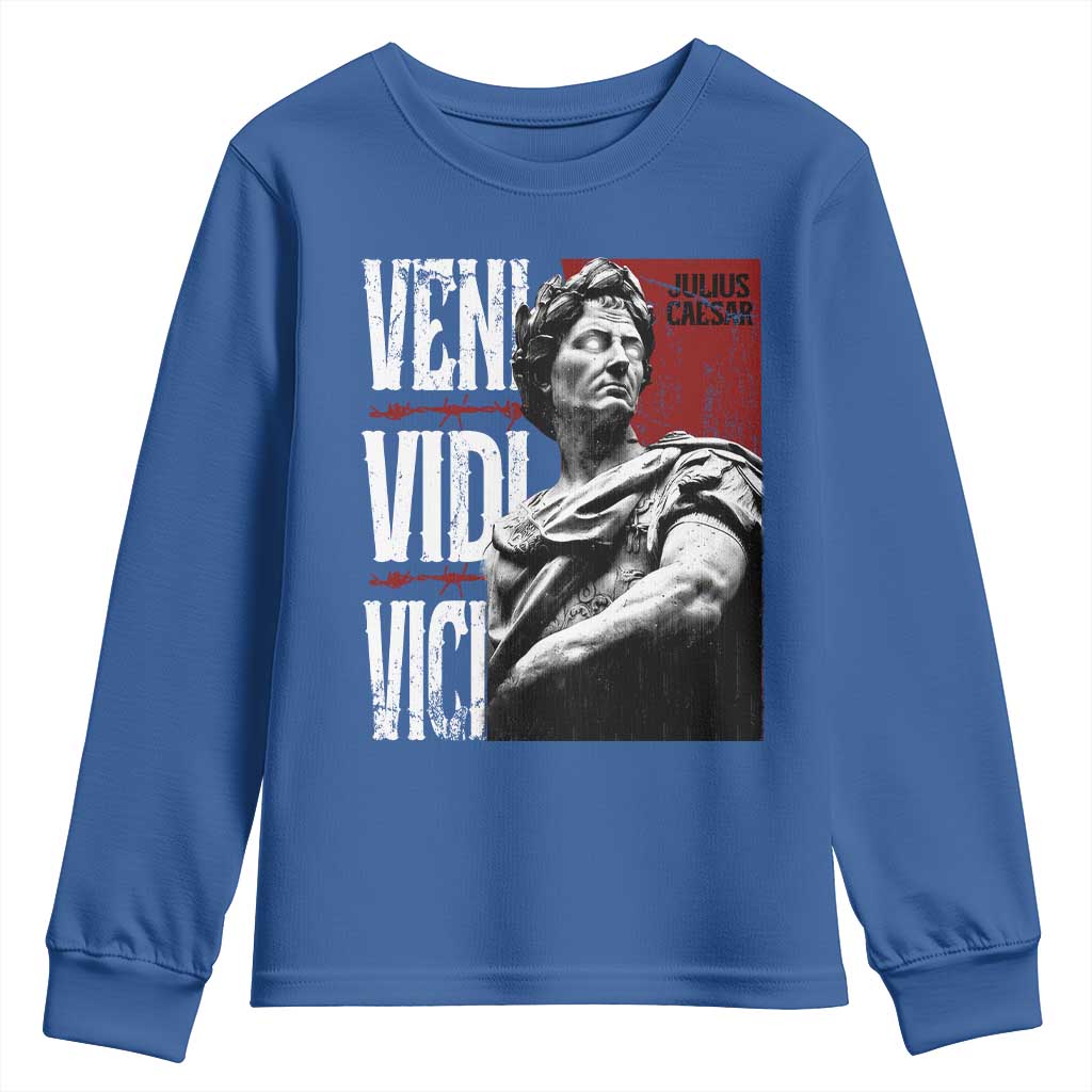 Julius Caesar Youth Sweatshirt Veni Vidi Vici Latin Roman History