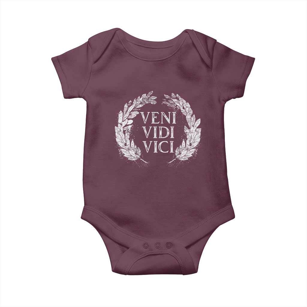 Julius Caesar Veni Vidi Vici Baby Onesie Latin Roman History