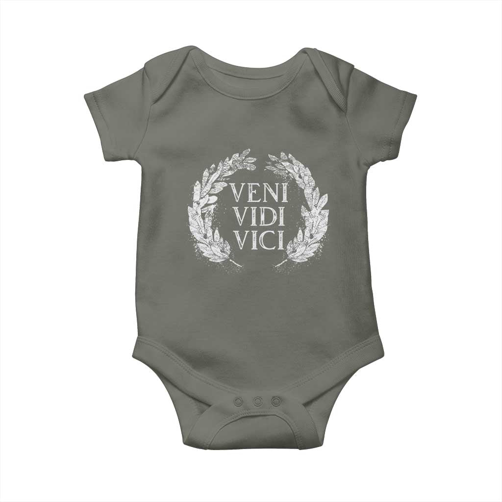 Julius Caesar Veni Vidi Vici Baby Onesie Latin Roman History