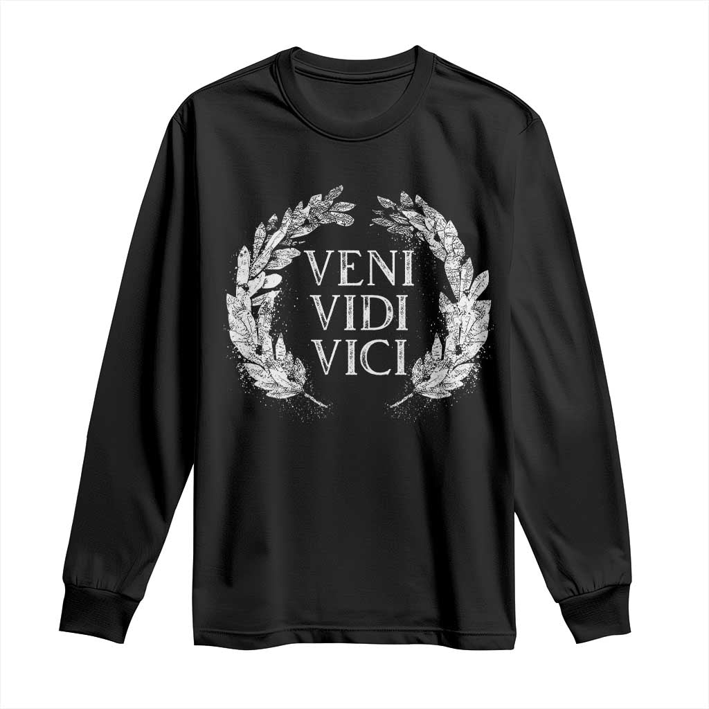 Julius Caesar Veni Vidi Vici Long Sleeve Shirt Latin Roman History