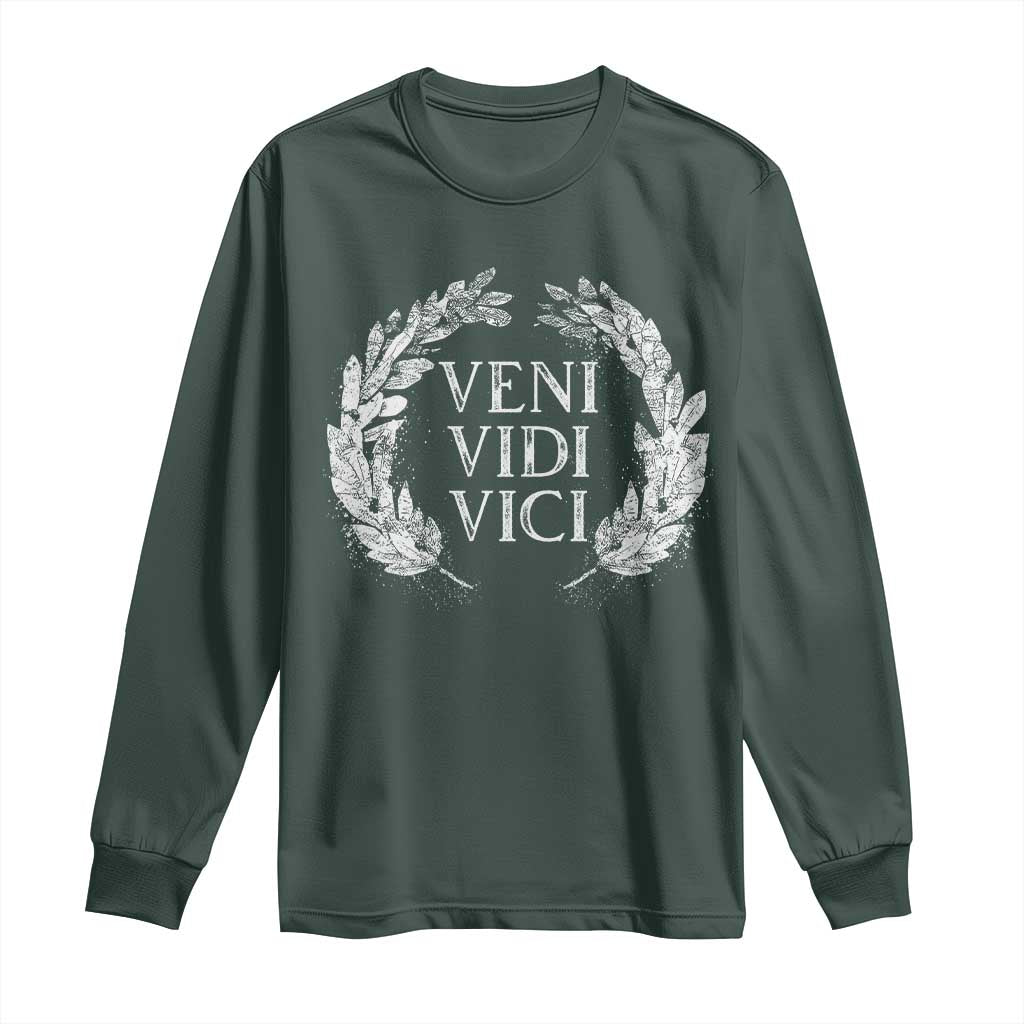 Julius Caesar Veni Vidi Vici Long Sleeve Shirt Latin Roman History