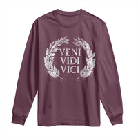 Julius Caesar Veni Vidi Vici Long Sleeve Shirt Latin Roman History