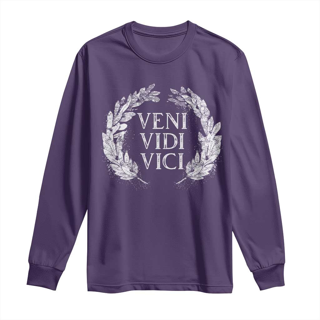 Julius Caesar Veni Vidi Vici Long Sleeve Shirt Latin Roman History
