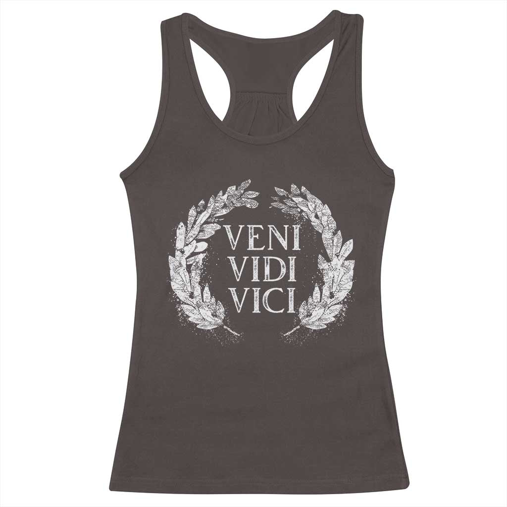 Julius Caesar Veni Vidi Vici Racerback Tank Top Latin Roman History