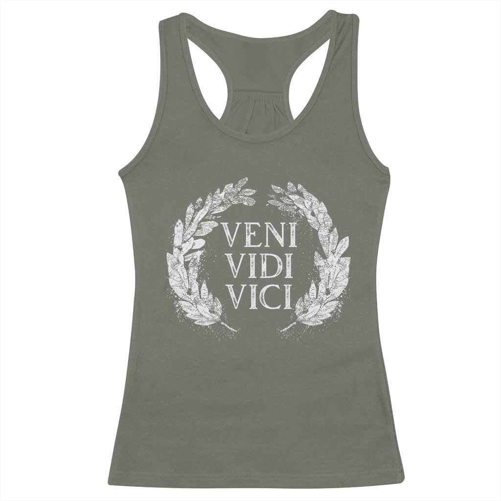 Julius Caesar Veni Vidi Vici Racerback Tank Top Latin Roman History