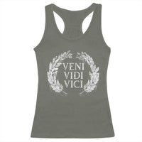 Julius Caesar Veni Vidi Vici Racerback Tank Top Latin Roman History