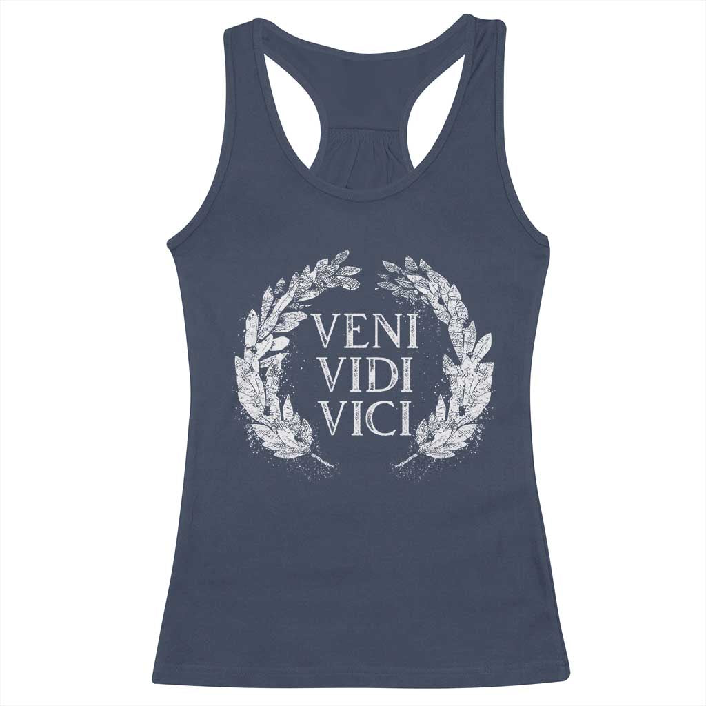 Julius Caesar Veni Vidi Vici Racerback Tank Top Latin Roman History