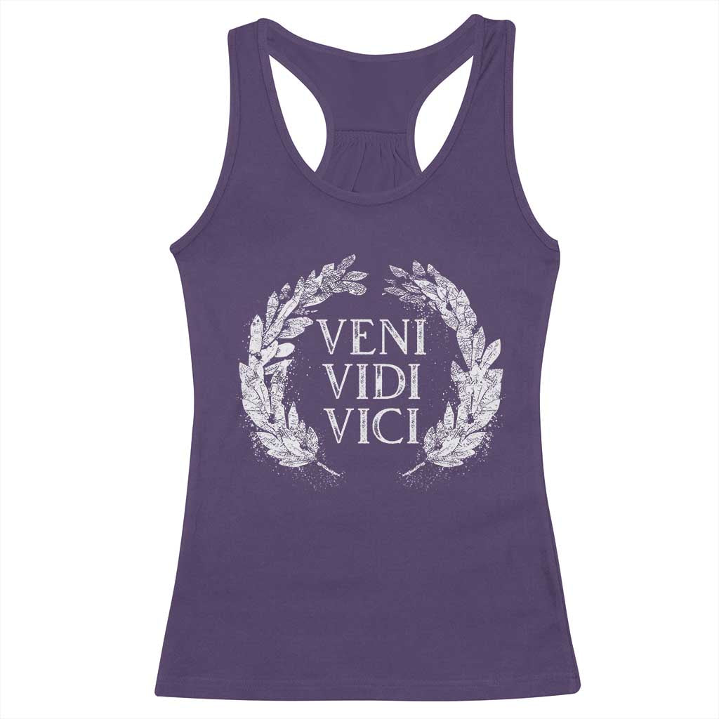 Julius Caesar Veni Vidi Vici Racerback Tank Top Latin Roman History