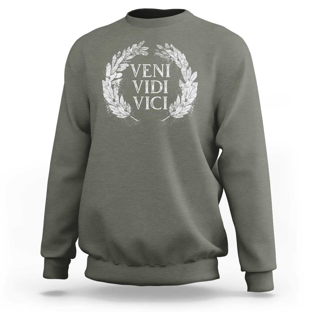 Julius Caesar Veni Vidi Vici Sweatshirt Latin Roman History