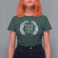 Julius Caesar Veni Vidi Vici T Shirt For Women Latin Roman History