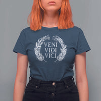 Julius Caesar Veni Vidi Vici T Shirt For Women Latin Roman History