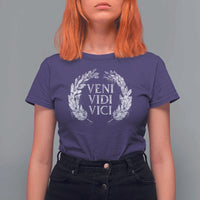Julius Caesar Veni Vidi Vici T Shirt For Women Latin Roman History