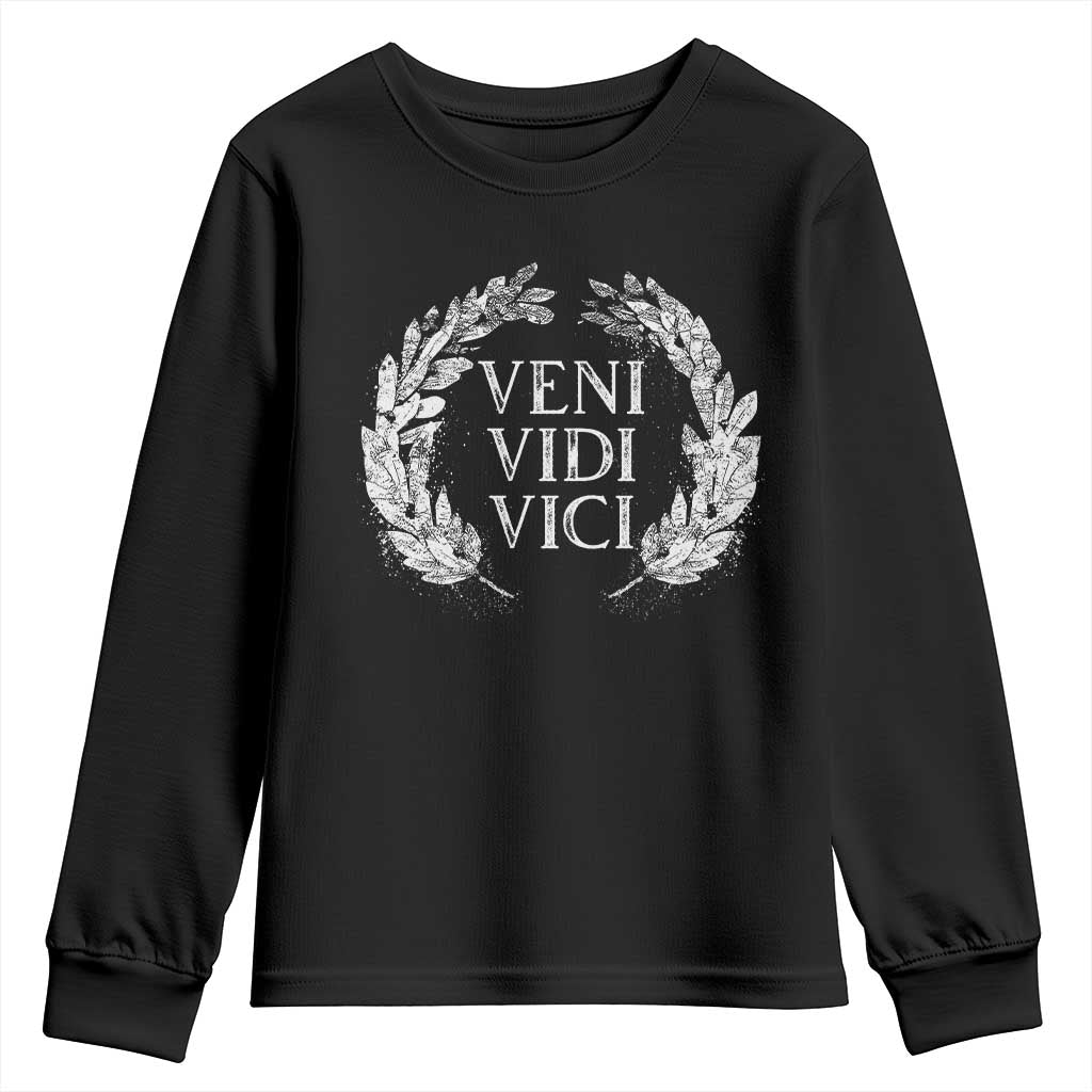 Julius Caesar Veni Vidi Vici Youth Sweatshirt Latin Roman History